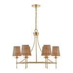 Product Image 5 for Ashbury Chandelier in Warm Brass from Savoy House 