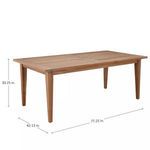 Product Image 1 for QS Croquet Teak Rectangular Farm Table, Natural Teak from Summer Classics