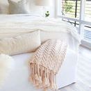 Product Image 2 for Capistrano Cable-Knit Throw Blanket - Blush from Pom Pom at Home