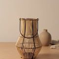 Product Image 4 for Natural Lantern Iron & Bamboo Dia 8" from BIDKHome