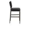 Product Image 4 for Wooster Ebony Black Leather Stool from Noir