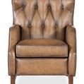 Front view emphasizing diamond tufting pattern and thick seat cushion