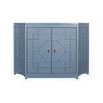 Product Image 8 for Two Door Decorative Rattan Overlay Cabinet With Curved Ends Painted from Worlds Away
