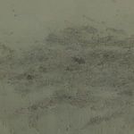 Macro detail showing textured layering and irregularities in green and gray paint surface
