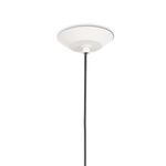 Ceiling mount of Viggo Pendant showing white canopy and black cord