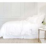 Product Image 3 for Charlie White Linen King Duvet Cover from Pom Pom at Home