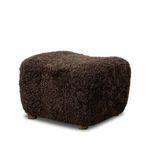 Product Image 2 for Oslo Cocoa Shearling Ottoman from Four Hands