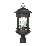 Product Image 1 for Costa Mesa 1 Light Outdoor Post Lantern In Weathered Charcoal from Elk Lighting