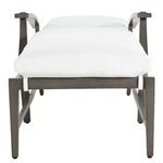 Croquet Aluminum Chaise front view with backrest slightly reclined