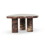Product Image 4 for Zion Merlot Marble Small Coffee Table from Four Hands