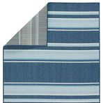 Product Image 6 for Devato Indoor/ Outdoor Striped Blue/ Cream Rug from Jaipur 