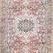 Runner-sized version of Wynter Tomato / Teal Rug featuring repeating medallion design