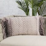Product Image 4 for Haskell Indoor/ Outdoor Taupe/ Ivory Geometric Lumbar Pillow from Jaipur 