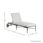 Product Image 6 for Roma Aluminum Outdoor Armless Chaise Lounge from Summer Classics