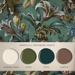 Product Image 3 for Lys Petrol Wallpaper from Graham & Brown