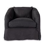 Product Image 4 for Topanga Navy Linen Slipcover Swivel Chair - Flanders Navy from Four Hands