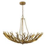 Product Image 2 for River Reed Basin Antique Gold Leaf Large Chandelier from Regina Andrew Design