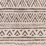 Zoomed-in view focusing on black zigzag and linear stripe pattern section