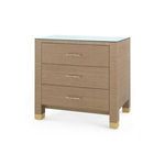 Product Image 1 for Camden 3-Drawer Side Table with Glass Top from Villa & House
