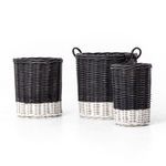 Product Image 5 for Dry Black Round Hampers: Set Of 3 from Four Hands