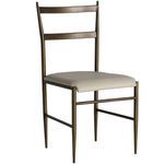 Product Image 1 for Ward Iron & White Leather Dining Chair from Gabby