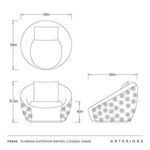 Product Image 10 for Florian Outdoor Swivel Lounge Chair from Arteriors