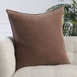 Product Image 10 for Sunbury Solid Dark Taupe Throw Pillow 26 inch from Jaipur 
