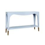Product Image 1 for Two Tier Tapered Leg Console With Antique Brass from Worlds Away