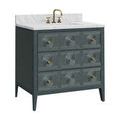 Product Image 18 for Santos 36" Vintage Navy Vanity with Rectangular Undermount Sink from Currey & Company