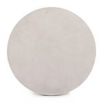 Top view showing smooth matte white surface with subtle cracks and dimples