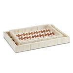 Product Image 1 for Tia Wood & Bone Tray, Set of 2 from Currey & Company