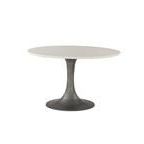 Product Image 3 for Palm Desert 48 Inch Round White Marble Dining Table With Pedestal Base from World Interiors