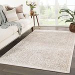 Product Image 6 for Regal Damask Tan/ Ivory Rug from Jaipur 