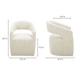 Product Image 15 for Barrow Rolling Dining Chair from Moe's