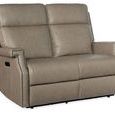 Vaughn Zero Gravity Loveseat in Shattered Stone top grain leather with tailored arms and power headrests