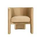 Product Image 1 for Lansky Three Leg Fully Upholstered Barrel Chair In Camel Velvet from Worlds Away