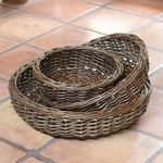 Product Image 5 for Willow Baskets Low Round   Set Of 3   Natural from Homart