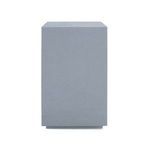 Side view of Essential Side Table highlighting its solid rectangular profile