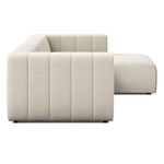 Product Image 3 for Langham 3-Piece Right Chaise Channeled Sectional from Four Hands