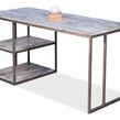 Product Image 5 for Open Desk With Shelves  Marble Top from Sarreid Ltd.