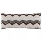 Product Image 3 for Leamont Cream/ Gray Chevron Throw Pillow 14X33 inch from Jaipur 
