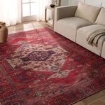 Product Image 4 for Monroe Medallion Red/ Brown Rug from Jaipur 