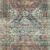 Skye Apricot / Mist Rug showing brighter, more vivid color palette with dominant blue tones and detailed pattern