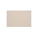 Texture detail of beige chenille upholstery fabric with fine weave and soft finish