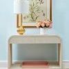 Watercolor painting titled Garden Surprise with botanical flowers, hummingbird in antique gold frame with glass