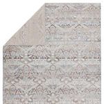 Product Image 7 for Edlynne Damask Light Gray/ Light Blue Rug from Jaipur 