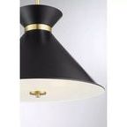 Product Image 3 for Lamar Black With Warm Brass Accents 3 Light Pendant from Savoy House 
