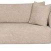 Lola Modular Sectional Right Arm Loveseat in Jasper Pebble fabric with rounded edges and plush cushions