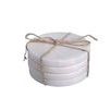 Product Image 1 for Hampton White Marble Coasters, Set of Four from BIDKHome