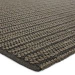 Product Image 2 for Elmas Handmade Indoor/Outdoor Striped Gray/Charcoal Rug from Jaipur 